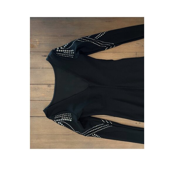 Bebe BodyCon Geometric Studded Dress - Small - Picture 4 of 8